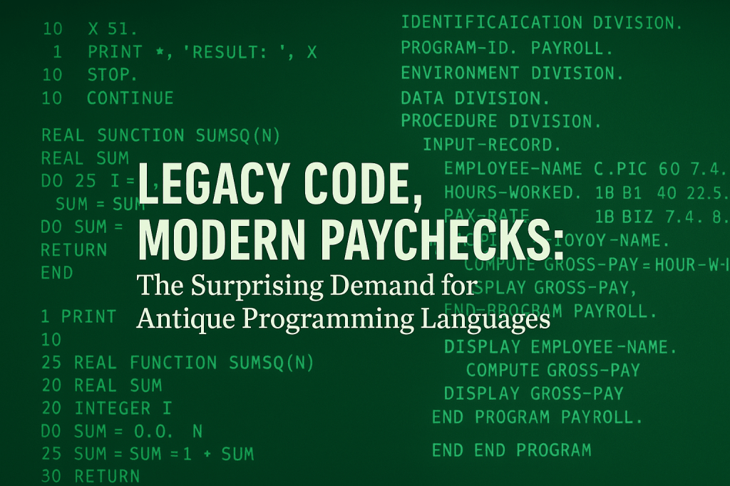 Legacy Code, Modern Paychecks: The Surprising Demand for Antique Programming&nbsp;Languages