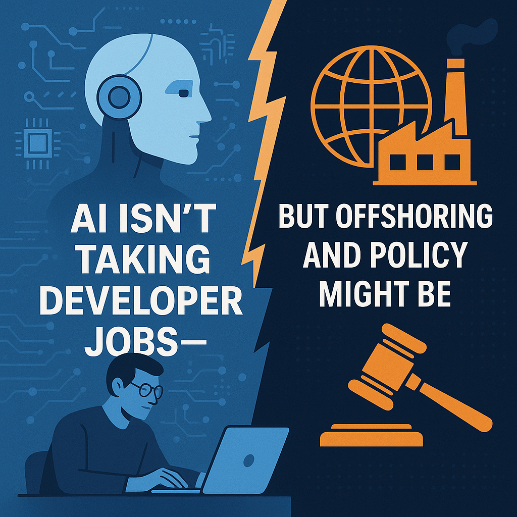 AI Isn’t Taking Developer Jobs — But Offshoring and Policy Might&nbsp;Be